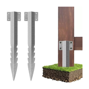 Piquets de réparation pour poteaux de clôture, robustes, en métal Galvalume, étanches, pour usage agricole, <span class=keywords><strong>ancrage</strong></span> pour poteaux en <span class=keywords><strong>bois</strong></span>, pour la réparation des poteaux en <span class=keywords><strong>bois</strong></span> cassés ou inclinés - Product Image 1