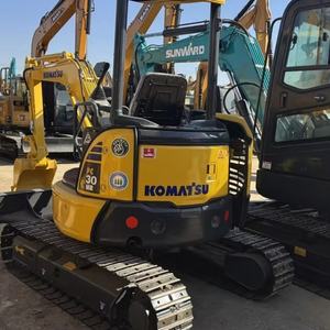 Excavadora Usada de Buen Rendimiento, Komatsu PC30 de 3 Toneladas, Motor Original, Excavadora de Segunda Mano, Mini Excavadora Usada con EPA - Product Image 1