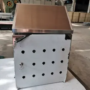 Armario de metal eléctrico resistente al agua, de acero inoxidable, montado en la pared de aluminio IP68, caja de carcasa para medidor eléctrico SUS304 SS316