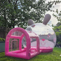 Dôme de fête gonflable, tente à bulles géante transparente pour l'extérieur, tente à bulles gonflable de 7 m, maison à bulles gonflable