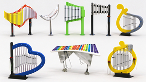 Glockenspiel Commerciale da Esterno per Bambini, <span class=keywords><strong>Metallofono</strong></span> a Percussione per Parco Giochi - Product Image 2