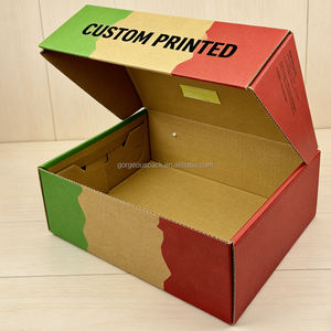 Boîte d'emballage personnalisée avec logo, en carton, pour petites entreprises, cadeaux, vêtements, expédition, boîte pliable, boîtes en papier kraft ondulé - Product Image 5