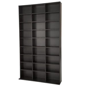 Présentoir <span class=keywords><strong>cd</strong></span> en bois étagère murale étagère réglable meubles - Product Image 1