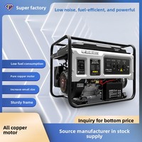 Générateurs portables domestiques de petite taille 3 kW 5 kW 65 kW 8 kW 10 kW, groupes électrogènes industriels extérieurs 220/380V