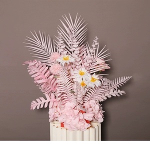 <strong>Artificial</strong> Silk Peach Flower with 7 <strong>Branches</strong> Pink White Faux Silk Cherry <strong>Tree</strong> Blossom for Wedding Spring Garden Decor