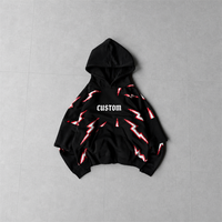 Sweat à capuche zippé surdimensionné en coton 100% pour homme avec logo personnalisé, pour un streetwear éco-responsable, sweat à capuche décontracté OEM ODM