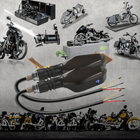 Projecteur de clignotant universel pour moto RGB 27 modèles, indicateur de direction ambre, feu arrière stroboscopique en plastique ABS
