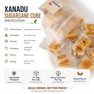 Cubes <span class=keywords><strong>de</strong></span> <span class=keywords><strong>sucre</strong></span> <span class=keywords><strong>de</strong></span> canne au miel faits à la main, 7 saveurs mélangées avec des fleurs et des fruits, cubes <span class=keywords><strong>de</strong></span> <span class=keywords><strong>sucre</strong></span> raffiné jaunes, hibiscus, hawthorn, thé vert, citron - Product Image 2