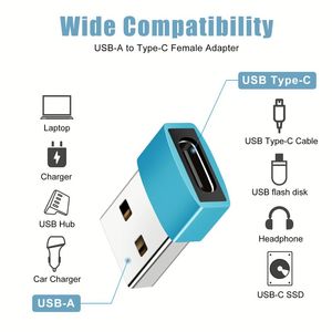 Hot Sale <b>USB</b> 2.0 OTG Converter ABS Male <b>Type</b> a to Female <b>Type</b> <b>C</b> Connector DC Output - Product Image 5