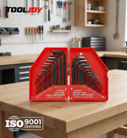 TOOLJOY 30 1 Set Kunci Hex Allen SAE Metrik Torx Star Bentuk L Baja Chrome Vanadium DIY OEM Penggunaan Rumah Tangga Profesional