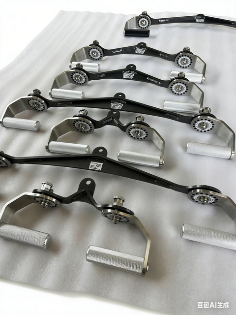 Swivel Rotatable Steel Lat Pulldown Handle Wide Grip Cable Row Commercial Use Gym Accessories