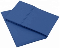Personnalisable en couleur et en taille, pour hôtel et usage domestique, taie d'oreiller en coton 100% uni, 300 fils au pouce carré.
