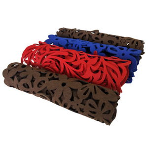 Mantel <span class=keywords><strong>de</strong></span> tamaño medio para decoración navideña, tapete <span class=keywords><strong>de</strong></span> <span class=keywords><strong>mesa</strong></span> <span class=keywords><strong>de</strong></span> <span class=keywords><strong>fieltro</strong></span> con agujeros para vacaciones - Product Image 6