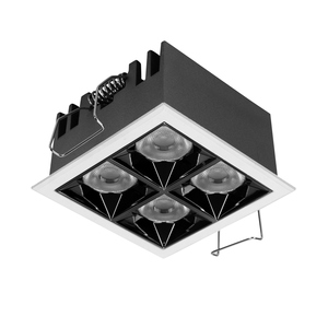 Fissata/inclinabile concava/convessa ottica 2x2 4 testa 8W da incasso con luci a Led quadrate - Product Image 5