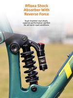 Vélo de montagne en carbone à suspension intégrale MFM100 T800 de 29 pouces, fourche avant à verrouillage pneumatique de 165 mm, amortisseur arrière, Shimano SL-M6100 12 vitesses