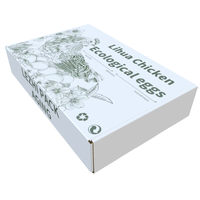 Boîtes en carton ondulé de logo de conception personnalisée de Pâques pour l'agriculture Boîte d'emballage d'oeufs d'emballage pour 12 oeufs Boîte d'oeufs de Pâques