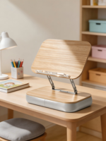 Support de livre en bois pour pouf – Clips de page réglables mains libres pour lit, bureau, canapé et cuisine |   Cadeau pour les lecteurs