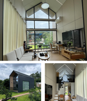 Maisons modulaires à structure en acier moderne, bâtiments de luxe préfabriqués, maisons conteneurs détachables, conception personnalisée, villa, école
