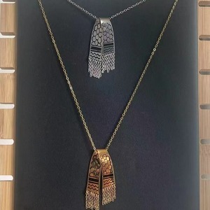 Nuevo estilo, collar de acero inoxidable, bufanda de bandera palestina, collar de mapa de país palestino Kuffiyeh Keffiyeh - Product Image 1