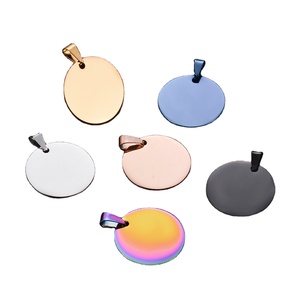 2025 nuevo TW personalizado diferentes colores de chapado grabado forma redonda oro rosa oro en blanco inicial etiquetas de perro códigos QR láser personalizados - Product Image 5