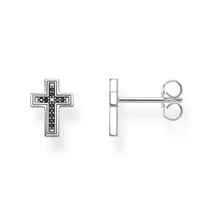 Gemnel 925 sliver 18k gold wholesale latest designs hot selling ear studs cross black mens earrings set