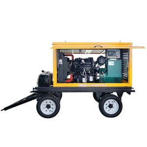 Grupo Gerador Diesel Silencioso Tipo Reboque 20kW-150kW Refrigerado a Água Portátil com Partida Remota ATS 50Hz à Venda - Product Image 3