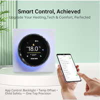 Thermostat intelligent Beca BHT-2007 avec écran couleur TFT 1,6 pouce 400*400, contrôle à distance via l'application Tuya, programmation hebdomadaire, chauffage par le sol, 220V