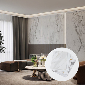 Chất lượng cao Thiết kế hiện đại 3 mét Độ dày 1.22*2.8m Kích thước UV tấm đá cẩm thạch tấm Tường chống thấm nước chống cháy mẫu - Product Image 3