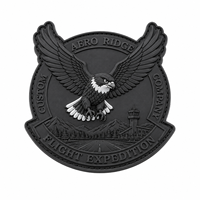 Patch en caoutchouc PVC 3D personnalisé, logo aigle aviation en relief, badge moral pour vestes, sacs à dos, chapeaux, uniformes