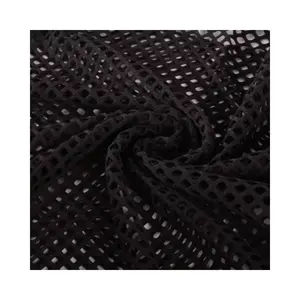 Netting kleine löcher verbundene stricken mesh stoff 100% polyester für kleidung bademode