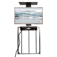 Kabinet TV Lift Otomatis dengan Sistem Rotasi dan Penurunan Motor Bertenaga Remote, Ketinggian Dapat Disesuaikan, Tersembunyi di Dalam Kabinet