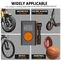 New Bicycle Wireless Inflator Pump with Brushless Motor, Fast Inflation, Automatic Shutdown, Portable Inflator Pump