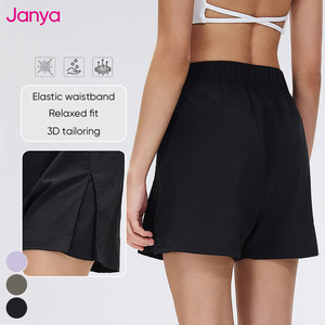Short de sport décontracté Janya pour <span class=keywords><strong>femme</strong></span>, respirant, séchage rapide, <span class=keywords><strong>coupe</strong></span> ample, taille haute, idéal pour la course, la gym et le yoga - Product Image 4