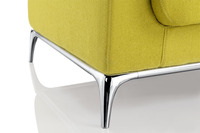 Mobilier évolutif de designer en tissu vert, canapé combinaison pour bureau, arc-en-ciel, barres d'attente VIP