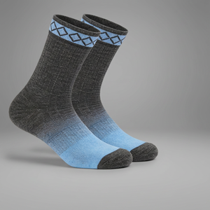 Chaussettes en laine et nylon pour homme, motif géométrique, chaussettes de sport d'hiver thermiques, tricotées épaisses, style classique - Product Image 1