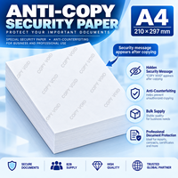 Papier de sécurité anti-copie A4 120 g/m², COPY VOID, anti-contrefaçon pour certificats, contrats, rapports, lettres d'autorisation