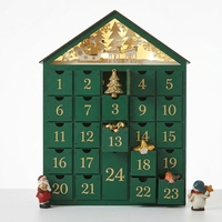 Boîtes d'emballage personnalisées en forme de maison, boîte de calendrier de l'avent, 24 tiroirs, boîte rigide en papier, boîte cadeau de Noël pour emballer des bonbons et du chocolat