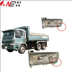 Fournisseur japonais de fabrication de camion de rechange pour hino profia FF MGD FG FC ampoules halogènes phares arrondis et à angle droit