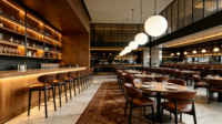 Chaises et table de salle à manger en bois ciré blanc, style campagnard, résistantes à l'usure et aux rayures, pour restaurant, design minimaliste moderne