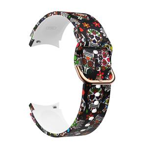 삼성 갤럭시 워치 4 40mm 44mm 프린팅 실리콘 시계줄용 돌출형 헤드 스타일 시계줄 - Product Image 3