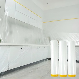 Film de protection transparent en acrylique PE, imperméable et antidérapant, pour la rénovation de la maison, la peinture, la protection contre la poussière, film de masquage, utilisation automobile - Product Image 2