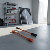 Harnais de connexion de bornes positives et négatives en fil de cuivre pour pack de batteries de stockage d'énergie 50 mm, résistant aux hautes températures