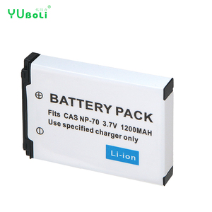 Untuk Casio NP-70 4.44Wh 3.7V 1200mAh Baterai Kamera Pengganti Li-ion Kompatibel NP-70 Exilim EX-Z150 Z250 Z300 Kamera Kompak - Product Image 1