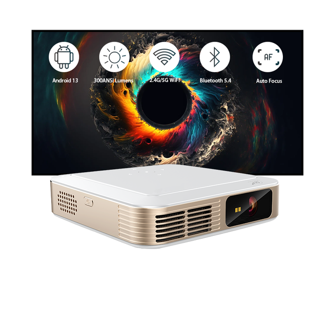 Smart Portable Android Tv Projector 4k Hd 1080p Mini Outdoor Proyector for Home Theater and Video Projection
