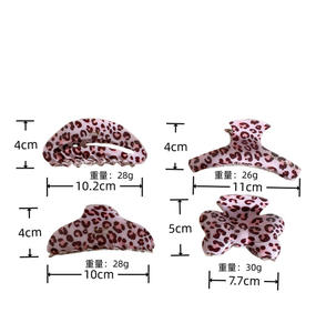 SheShares Rétro Doux Cool Épicé Fille Rose Motif Léopard Arc Pince Usine Ventes Directes Support Personnalisation - Product Image 2