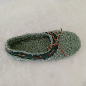 Zapatos Mule Casuales de Piel de Cordero Tibetano Rizada Personalizados con Soporte de Muestra, Cálidos, Suaves, de Forro <span class=keywords><strong>Polar</strong></span>, de Lana de Invierno, Planos, para <span class=keywords><strong>Hombre</strong></span> - Product Image 3