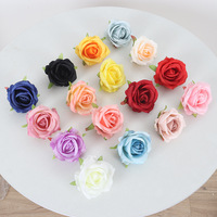 Têtes de fleurs artificielles en soie de 7 cm en gros pour décoration de mariage, arrangement DIY, mur de fleurs, arche, échantillon gratuit