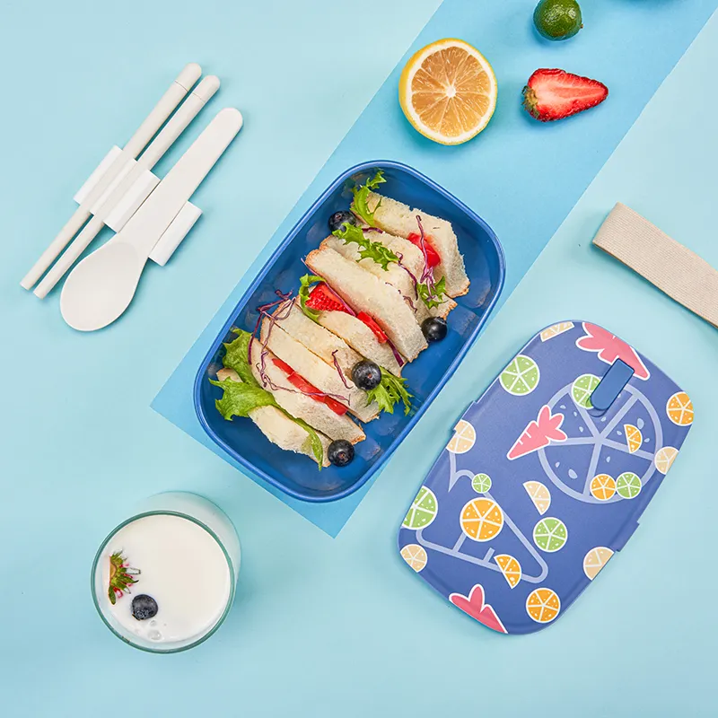 Umwelt freundliche Produkte Custom Bento Box Lebensmittel vorrats behälter Kids Lunch Box