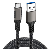 Cable de Carga Rápida USB a USB C de 10 Gbps y 60 W, Cable de Datos Trenzado de Nailon para Android, iPhone, Samsung Galaxy, Pixel, Tablets, de 0.3 m a 3 m