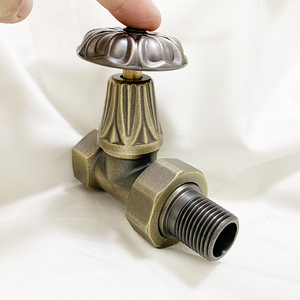 Válvula de radiador de latón para uso doméstico para agua caliente, calefacción Central, solución de diseño gráfico personalizable para cubierta de tubería de radiador Kraan - Product Image 4